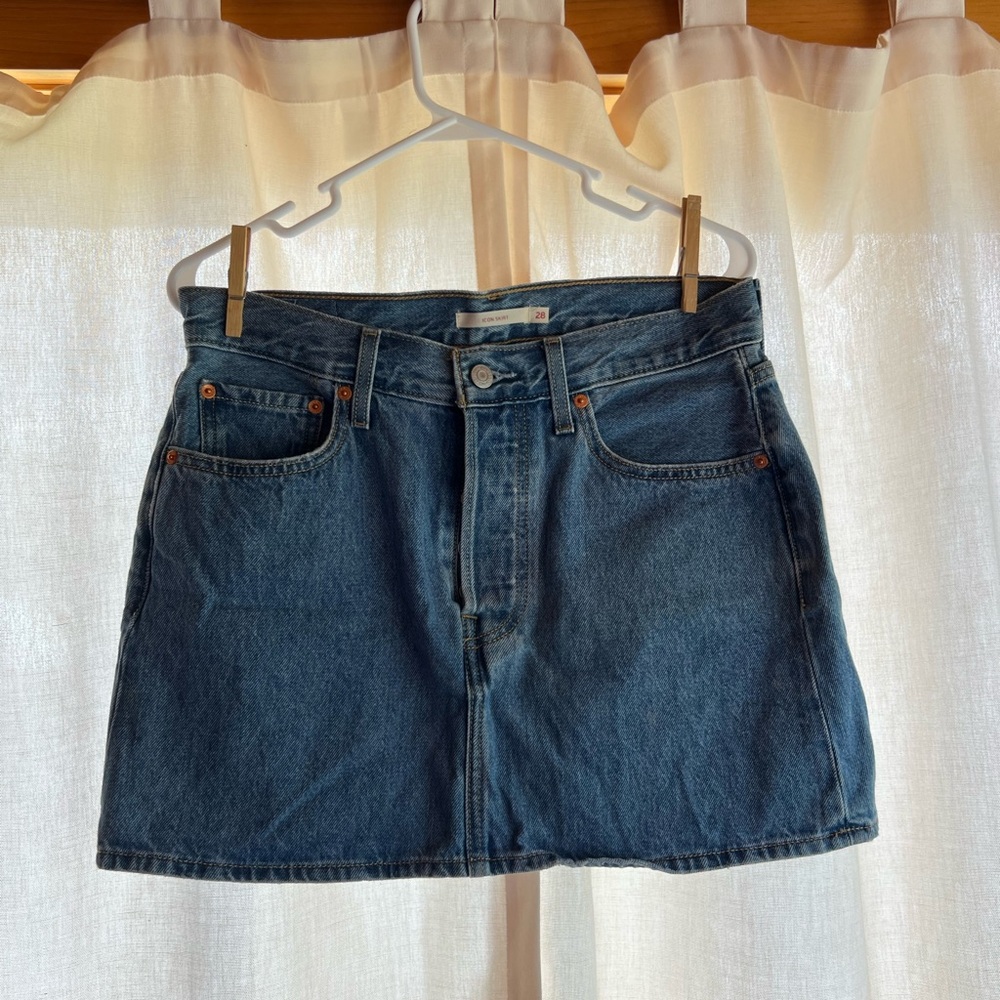 Levi's Blue Mini Skirt Casual